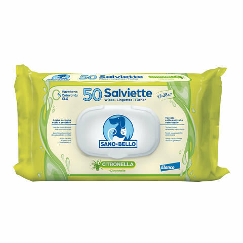 Salviette detergenti citronella 50 pezzi