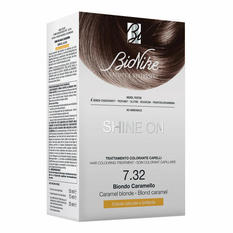 Shine on trattamento colorante capelli biondo caramello 7.32