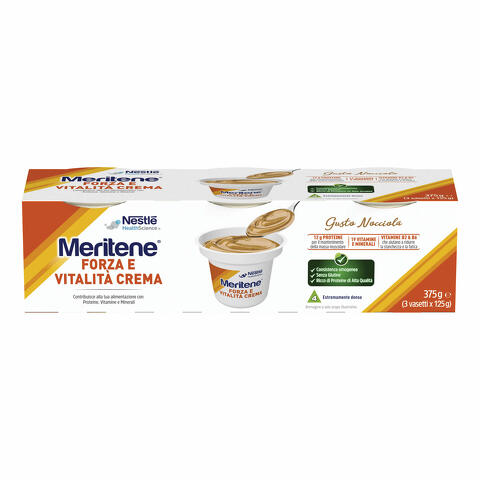 Meritene crema nocciola 3 vasetti x 125 g