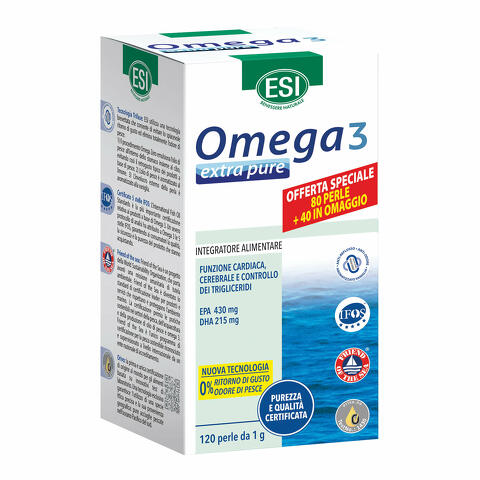 Omega 3 extra pure 80 perle + 40 perle in omaggio