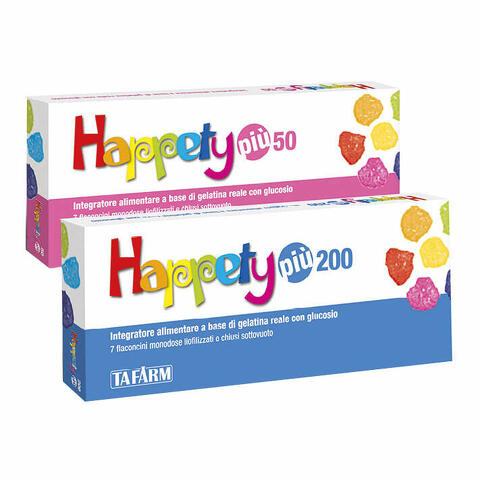 Happety piu 200 7 flaconcini 200 mg