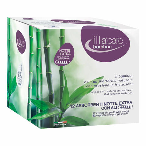 Care bamboo assorbenti notte extra 12 pezzi