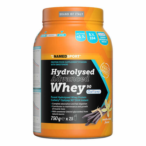 Hydrolysed advanced whey vanilla cream barattolo polvere orale 750 g