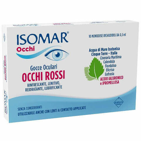 Occhi rossi gocce oculari acido ialuronico 0,20% 10 flaconcini