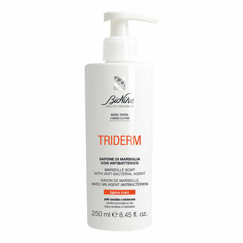 Triderm sapone di marsiglia con antibatterico 250 ml