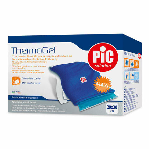 Cuscino thermogel comfort riutilizzabile per la terapia del caldo e del freddo cm 20x30 con cover