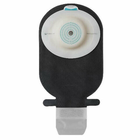 Sacca ileostomia  convex deep rivestimento nero apertura ispezionabile maxi foro ritagliabile 10-43 10 pezzi