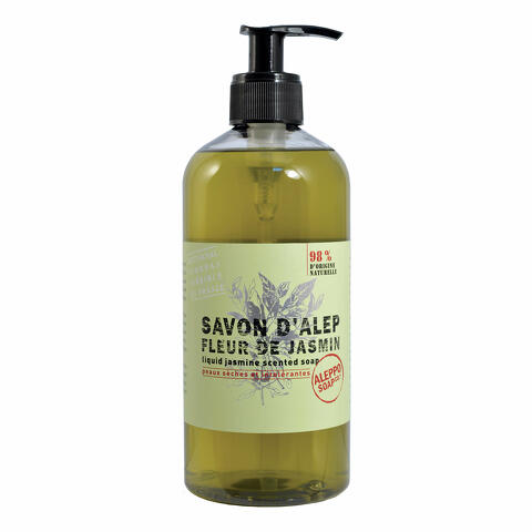 Sapone di aleppo liquido gelsomino  liquide fleur de jasmin aleppo soap 500 ml