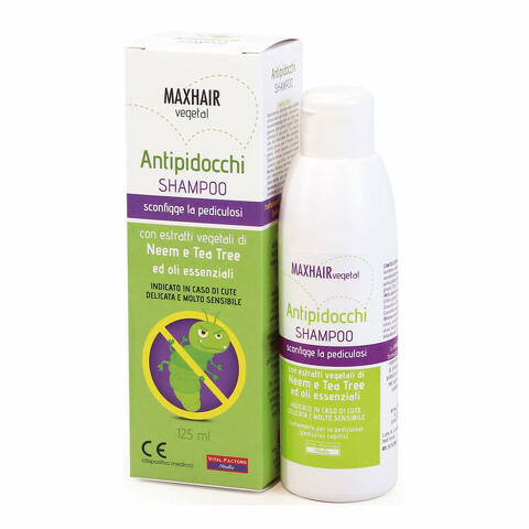 Maxhair vegetal shampoo pidocchi 125 ml