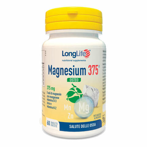 Longlife magnesium 375 osteo 60 tavolette