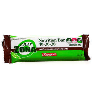 Enerzona - Nutrition Bar - Cioccolato Fondente - 2 blocchi