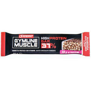 Enervit - Barretta Alimentare con Proteine al 37% - Gusto Cioccolato Fondente - Gymline Muscle