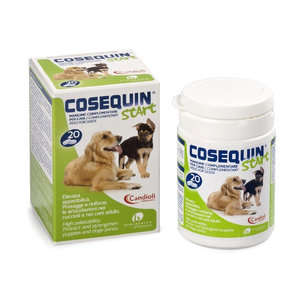 Candioli - Mangime complementare per cani - Cosequin Start - 20 Compresse