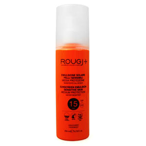 Rougj - Emulsione solare pelli sensibili - Media Protezione SPF15