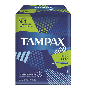Tampax - Tampax & Go - Super 18 pezzi
