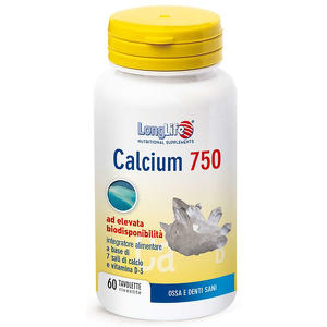 Long Life - Longlife calcium 750mg 60 tavolette