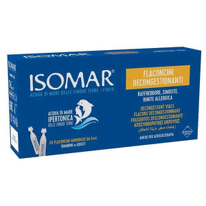Isomar - Soluzione ipertonica - 20 Flaconcini decongestionanti 