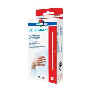 Master Aid - Sterigrap strip adesivo sutura ferite - 10 pezzi 75x3mm