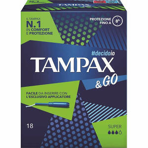 Tampax - Tampax&Go - Super 18 pezzi