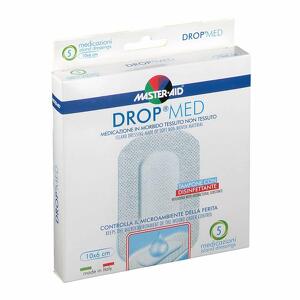 Master Aid - Dropmed - Compressa Autoadesiva Dermoattiva - 10x8 5 Pezzi