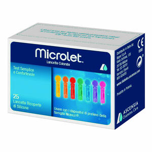 Ascensia - Lancette pungidito per dispositivo Microlet - 25 pezzi