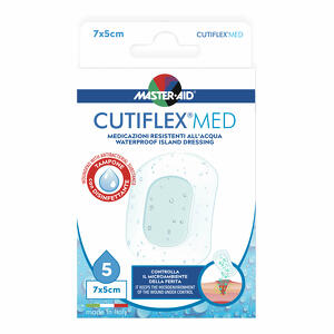 Master Aid - Cutiflex - Medicazione impermeabile contro acqua e batteri - 7x5cm 5pezzi