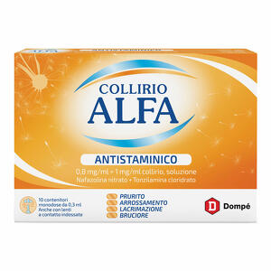 Collirio Alfa - Antistaminico - 10 contenitori monodose 0,3ml