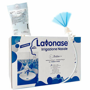 Lavonase - 2 blister sterili + 10 sacche soluzione fisiologicaper lavaggi nasali + 1 clamp + 1 ventosa