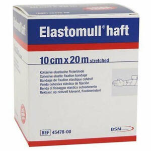 Elastomull - Benda elastica autoadesiva per fissaggio medicazioni  haft lf altezza 10 cm lunghezza 20 m