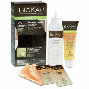 Biokap - Nutricolor delicato 2,9 castano scuro cioccolato tinta tubo + flacone