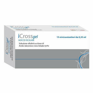 Off - Gocce oculari icross gel acido ialuronico cross-linkato 0,4% 15 pezzi da 0,35 ml