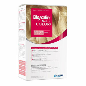 Bioscalin - Nutricolor plus 10,23 sabbia crema colorante 40 ml + rivelatore crema 60 ml + shampoo 12 ml + trattamento finale balsamo 12 ml