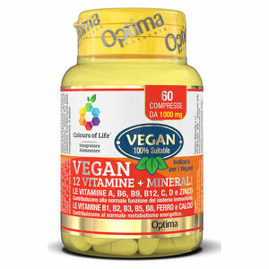 Colours of life - Vegan 12 vitamine + 3 minerali 60 compresse