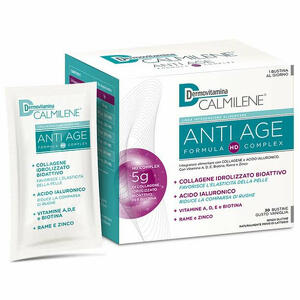 Dermovitamina - Calmilene antiage ia a base di collagene e acido ialuronico polvere 30 bustine gusto vaniglia