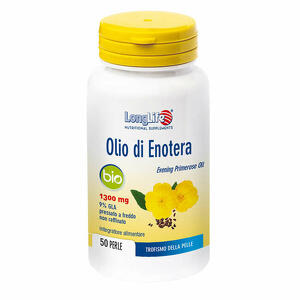 Long life - Longlife olio enotera bio 1300 mg 50 perle