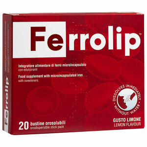 Ferrolip - 20 bustine orosolubili gusto limone