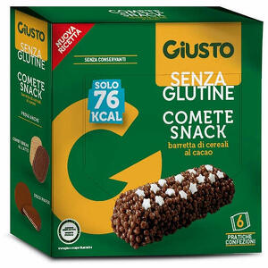 Giusto - Senza glutine comete snack 6 confezioni da 20 g