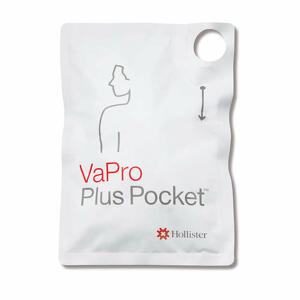 Hollister - Catetere intermittente vapro plus pocket no touch con sacca ch 12 30 pezzi