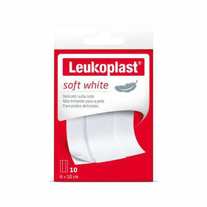 Leukoplast soft white - 100 x 6 cm 10 pezzi