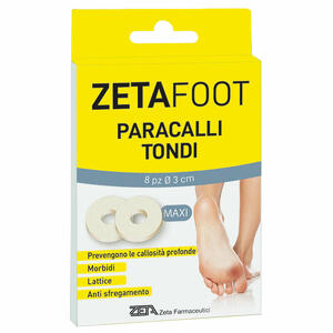 Zeta farmaceutici - Zetafoot paracallo grande tondo lattice 8 pezzi