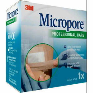 Micropore - Cerotto in carta  surgical tape tan m5x25mm