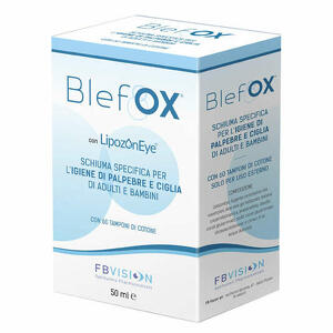 Fb vision - Blefox schiuma specifica per igiene palpebre e ciglia 50 ml con erogatore + 60 dischetti