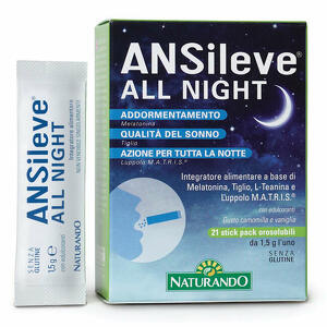Naturando - Ansileve all night 21 stick pack orosolubili