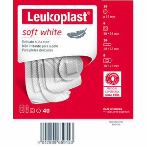 Leukoplast - Soft white 40 pezzi assortiti