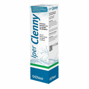 Clenny - Iper  spray nasale erogazione continua soluzione ipertonica con acido ialuronico 100 ml