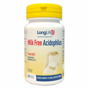 Long life - Longlife milk free acidophilus 60 capsule vegetali