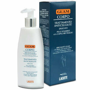 Guam - Crema corpo trattamento anticellulite delicato per pelli sensibili e o capillari fragili 200 ml