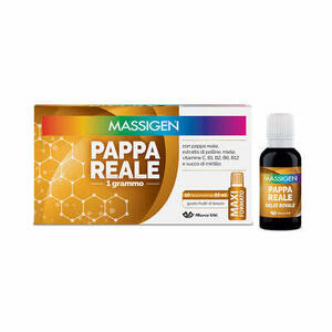 Massigen - Pappa reale 10 flaconi da 25 ml