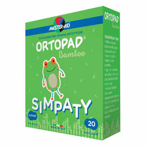 Master aid - Cerotto oculare ortopad cotton simpaty occlusore per terapie ortottiche junior 5x6,7 cm 50 pezzi