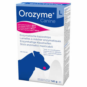 Orozyme - Canine strisce enzimatiche masticabili per cani di taglia grande